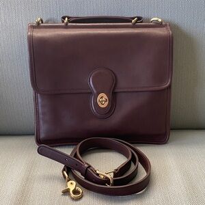 Vintage Brown Coach Crossbody Willis Bag 9927